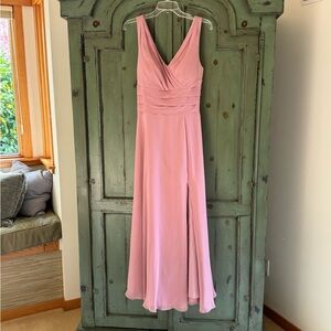 Azazie Bianca Dusty Rose Gown